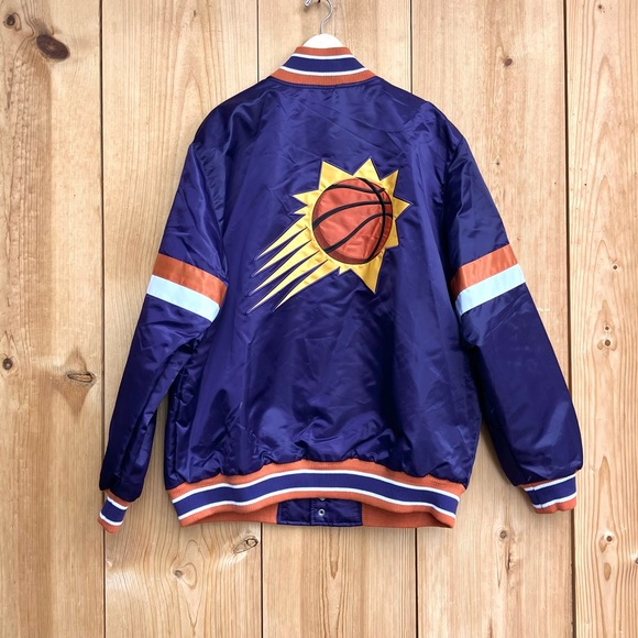 Starter Vintage Satin Bomber Jacket Phoenix Suns Sz XXL - Picture 7 of 7